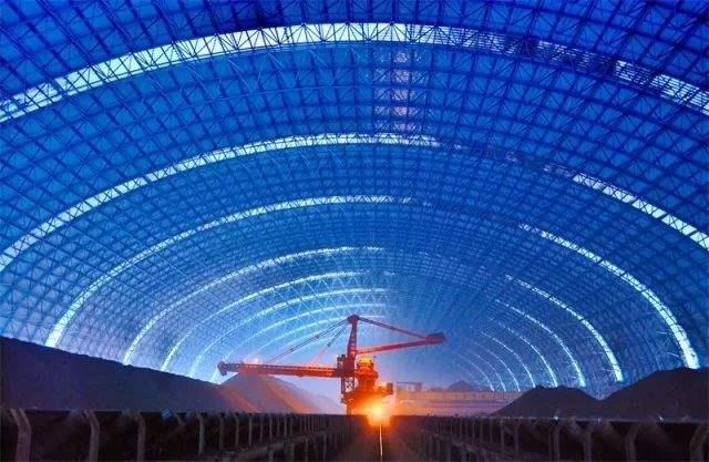 衡阳亿优钢构工程师为您解析原料场封闭技术的特点和类型